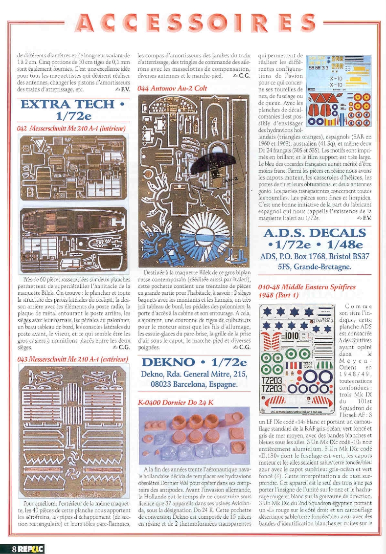 Replic 082 - Beaufighter Mk VI, MiG-21 PF, Nieuport 17, Caudron G4